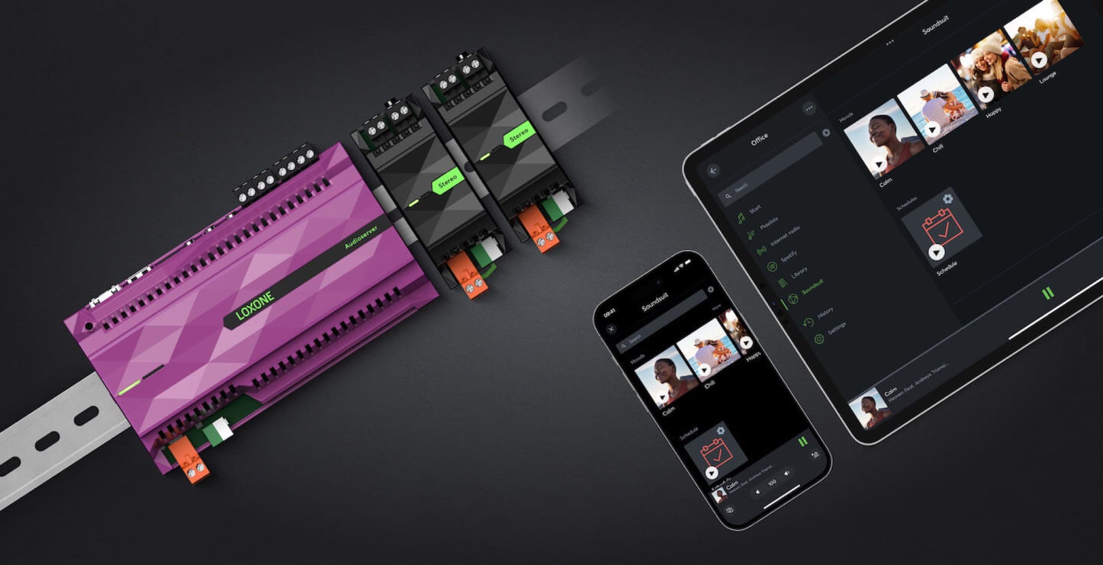 Modern smart home automation scene