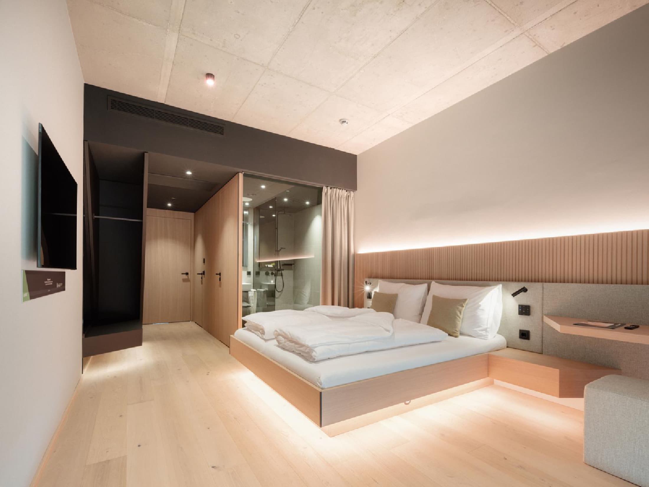 Hospitality-style smart building interior